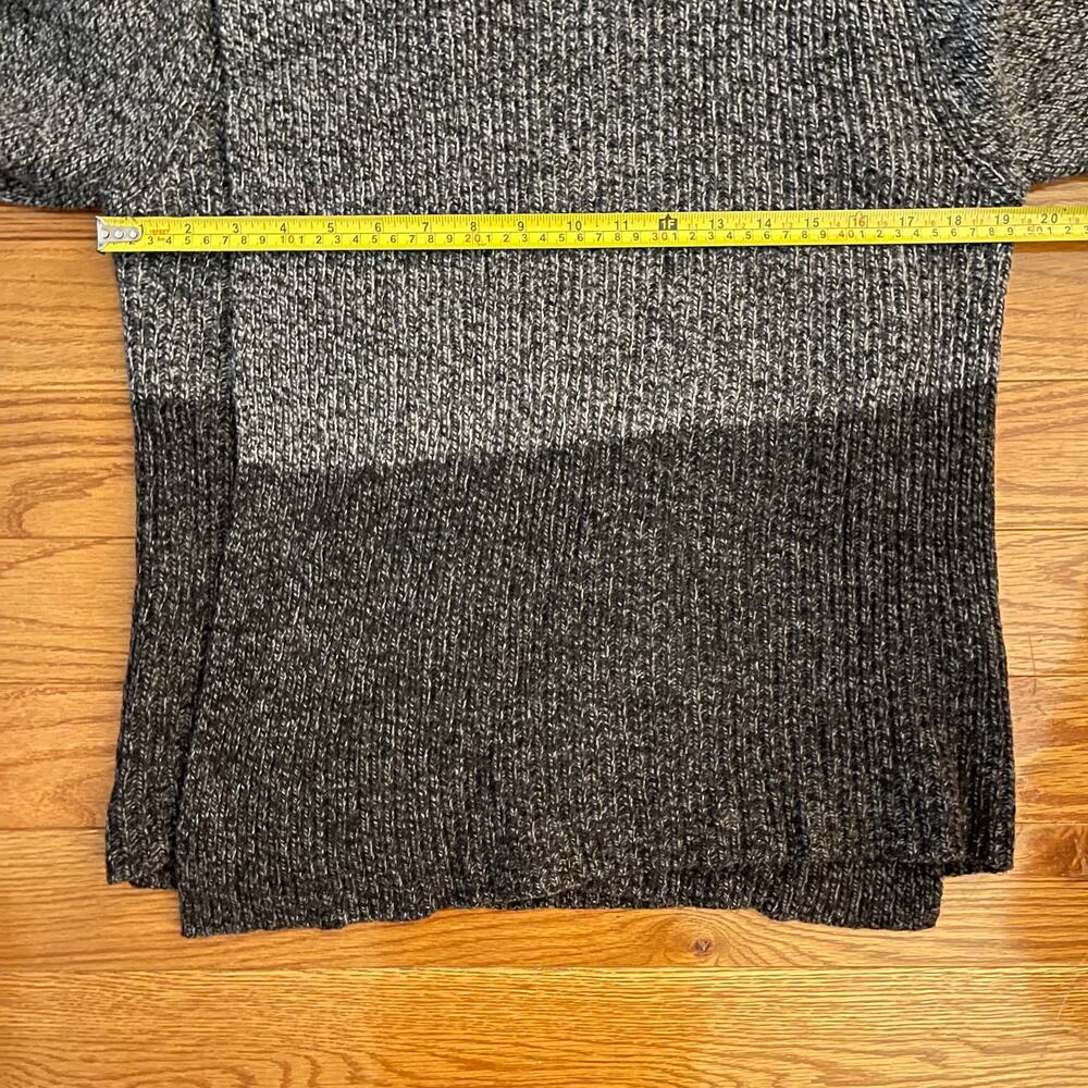 The Kooples Womens Medium Grey Black Wool Blend Cardigan Open Front Casual - Picture 6 of 9